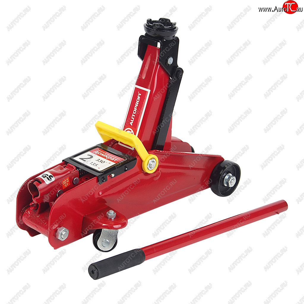 6 199 р. Домкрат подкатной 2т 135-330мм в кейсе AUTOPROFI AUTOPROFI dp-20k AUTOPROFI dp-20k  с доставкой в г. Майкоп