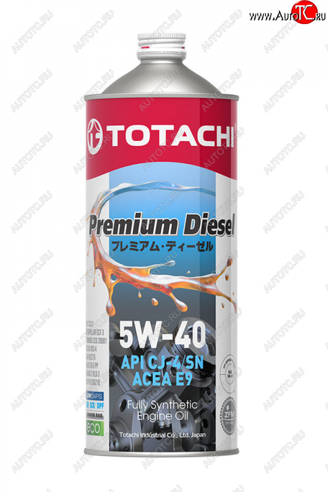 1 389 р. Масло дизельное PREMIUM DIESEL CJ-4E9SMA3B4 5W40 синт.1л TOTACHI TOTACHI 11701  с доставкой в г. Майкоп