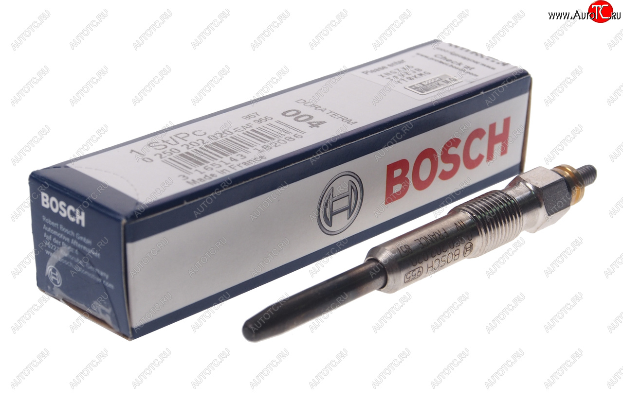 999 р. Свеча накаливания BOSCH BOSCH 0250202020  с доставкой в г. Майкоп