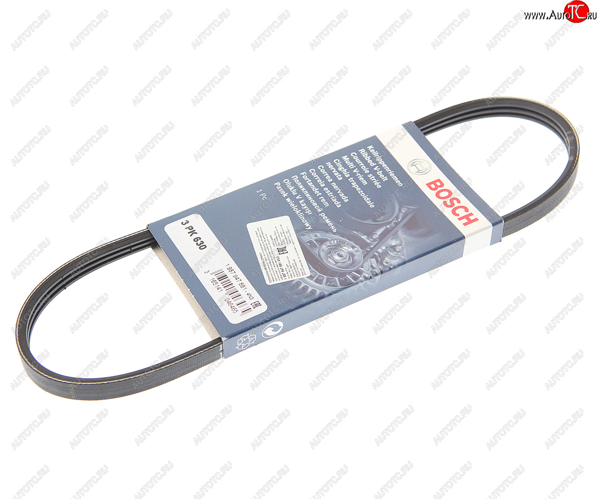 369 р. Ремень приводной поликлиновой 3PK630 BOSCH BOSCH 1987947881 BOSCH 1987947881  с доставкой в г. Майкоп