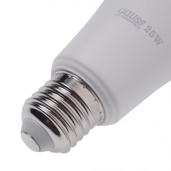 349 р. Лампа светодиодная E27 A67 25W (200W) 220V холодный GAUSS GAUSS 73235  с доставкой в г. Майкоп. Увеличить фотографию 2