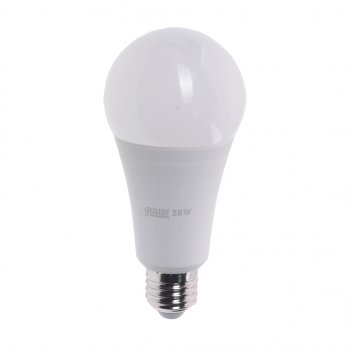 349 р. Лампа светодиодная E27 A67 25W (200W) 220V холодный GAUSS GAUSS 73235  с доставкой в г. Майкоп. Увеличить фотографию 1