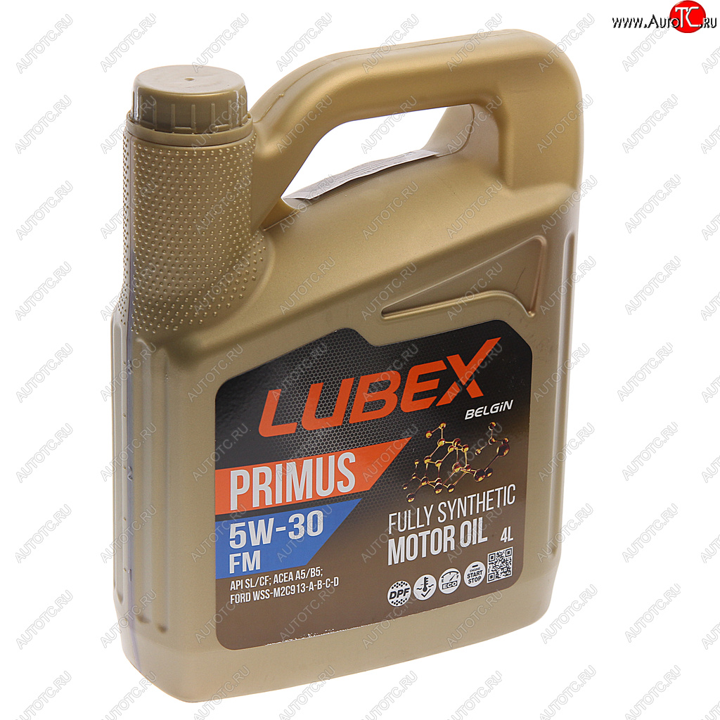 3 999 р. Масло моторное PRIMUS FM CFSL A5B5 5W30 синт.4л LUBEX LUBEX l034-1315-0404  с доставкой в г. Майкоп