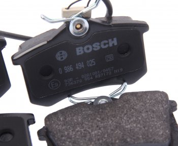 2 599 р. Колодки тормозные задние (4шт.) BOSCH Ford Galaxy 2 дорестайлинг (2006-2010)  с доставкой в г. Майкоп. Увеличить фотографию 2