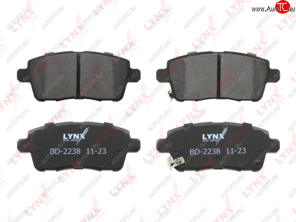 1 379 р. Колодки тормозные CHERY Tiggo 7 (20-) EXEED LX (22-) задние (4шт.) LYNX LYNX bd2238  с доставкой в г. Майкоп