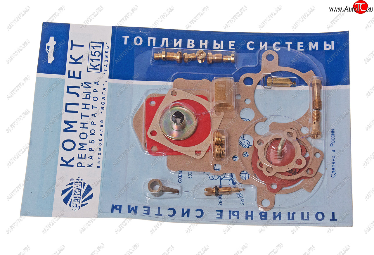 1 399 р. Ремкомплект карбюратора ГАЗ-2410,3302 К-151 №1 PEKAR PEKAR к151рк1  с доставкой в г. Майкоп