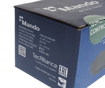 1 779 р. Колодки тормозные MERCEDES C (W203),CLK (C209) задние (4шт.) MANDO MANDO mbf015664 MANDO mbf015664  с доставкой в г. Майкоп. Увеличить фотографию 3