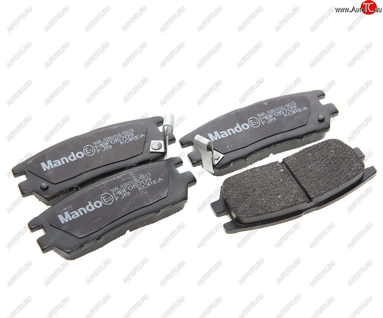 1 239 р. Колодки тормозные задние (4шт.) MANDO Mitsubishi Pajero 2 V30/V40 5 дв. дорестайлинг (1991-1997)  с доставкой в г. Майкоп