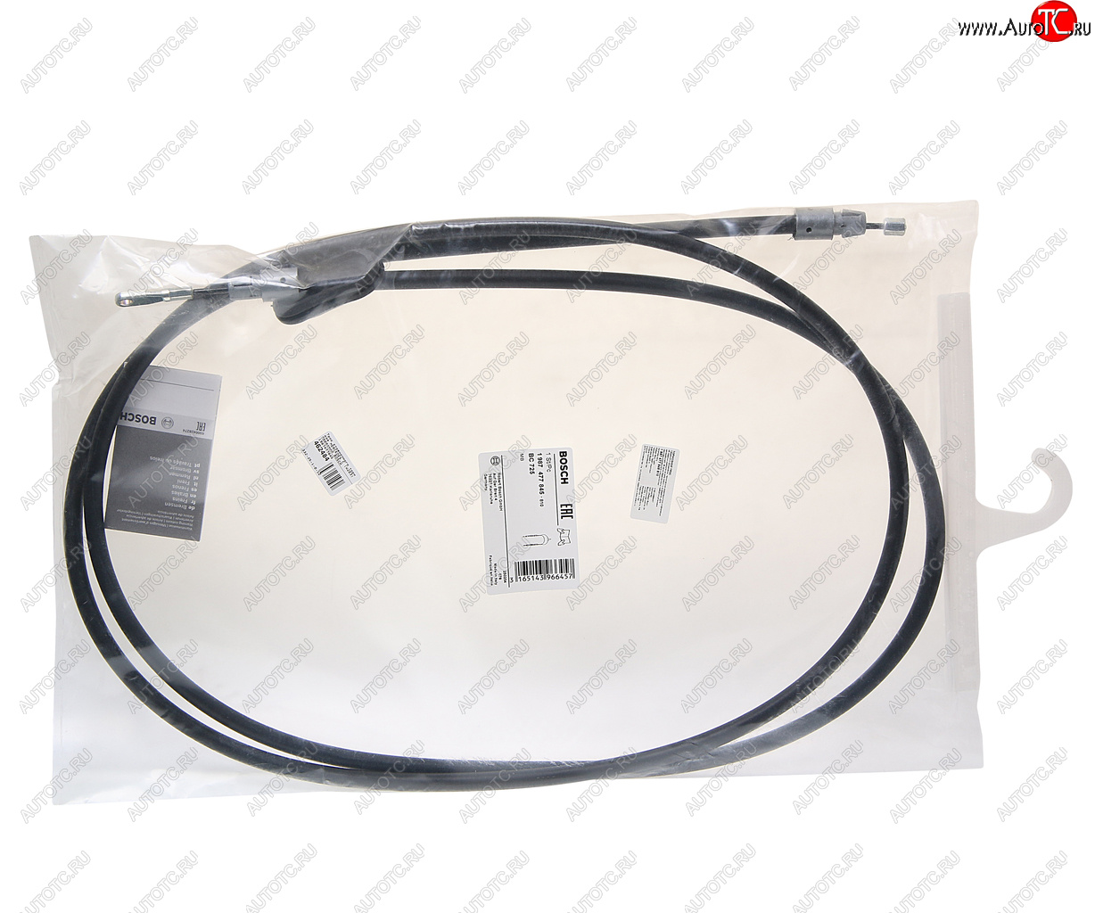 2 169 р. Трос стояночного тормоза MERCEDES C (W203) передний BOSCH BOSCH 1987477845  с доставкой в г. Майкоп