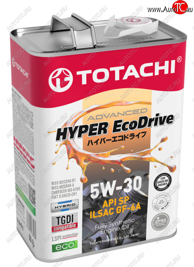 3 699 р. Масло моторное HYPER Ecodrive SPGF-6A 5W30 синт.4л TOTACHI TOTACHI e0304  с доставкой в г. Майкоп