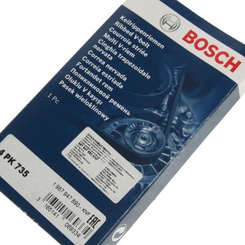 529 р. Ремень приводной поликлиновой 4PK735 BOSCH BOSCH 1987947890 BOSCH 1987947890  с доставкой в г. Майкоп. Увеличить фотографию 2