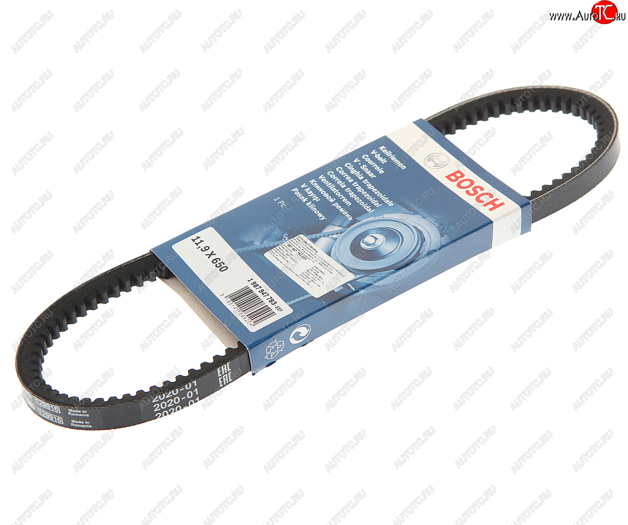 379 р. Ремень приводной клиновой 11.9X650 BOSCH BOSCH 1987947783  с доставкой в г. Майкоп