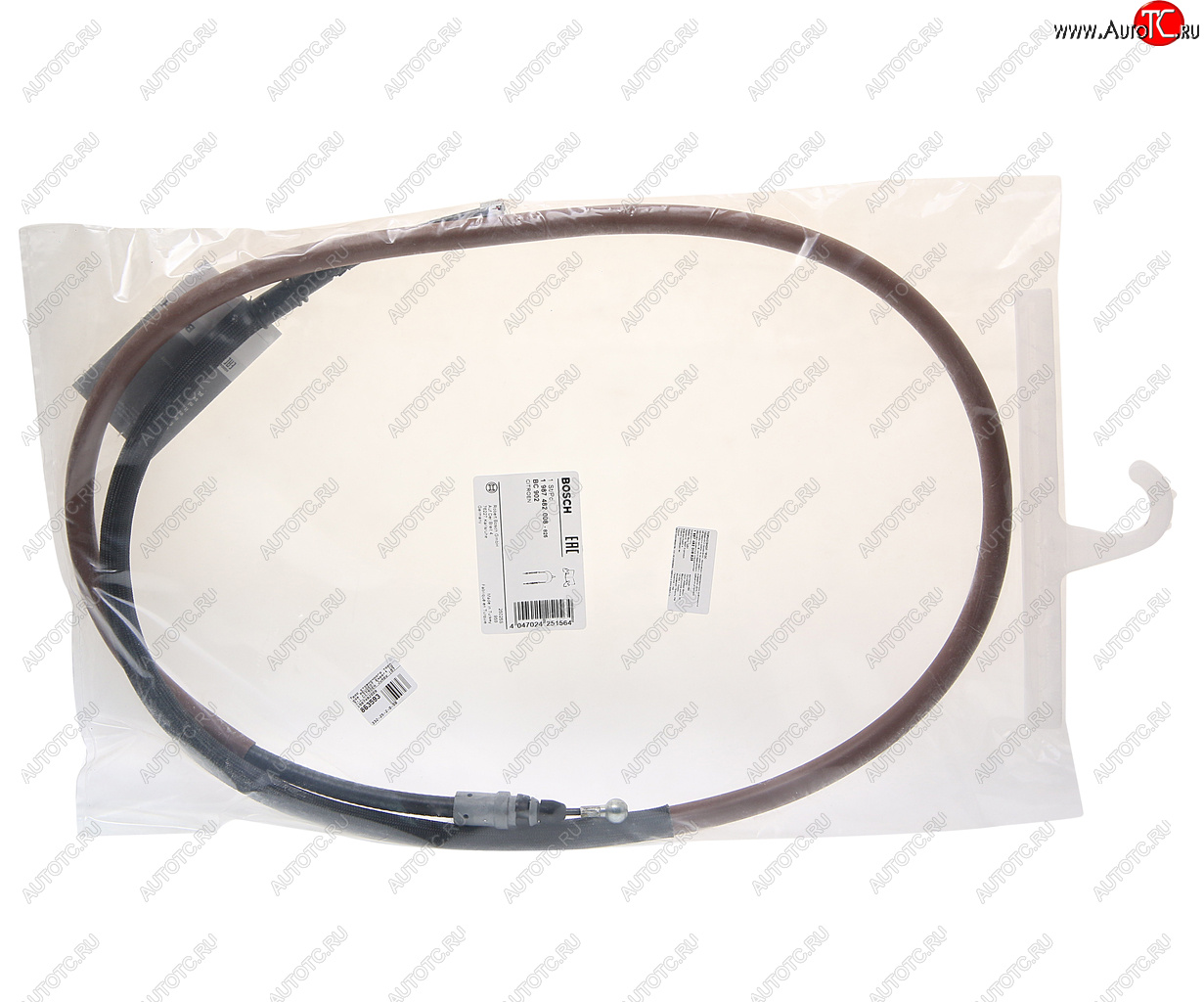 2 399 р. Трос стояночного тормоза PEUGEOT Expert (07-) CITROEN Jumpy (07-) BOSCH BOSCH 1987482008  с доставкой в г. Майкоп
