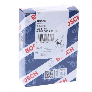 4 599 р. Датчик кислорода FORD Focus (98-04),Mondeo MAZDA Tribute (00-08) перед катализатором BOSCH BOSCH 0258005718 BOSCH 0258005718  с доставкой в г. Майкоп. Увеличить фотографию 2