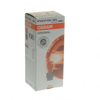 429 р. Лампа 12V PY277W W2.5х16q желтая OSRAM OSRAM 3757ak  с доставкой в г. Майкоп. Увеличить фотографию 2
