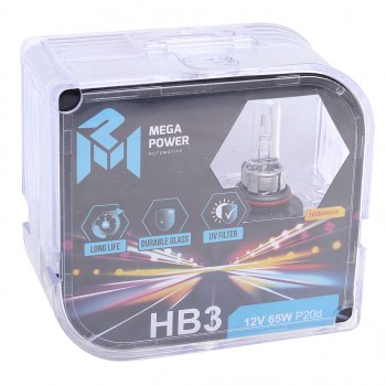 429 р. Лампа 12V HB3 65W P20d бокс (2шт.) Long Life MEGAPOWER MEGAPOWER 370-33-039  с доставкой в г. Майкоп. Увеличить фотографию 3