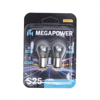 94 р. Лампа 12V P215W BAY15d блистер (2шт.) Standart MEGAPOWER MEGAPOWER 370-33-051  с доставкой в г. Майкоп. Увеличить фотографию 1
