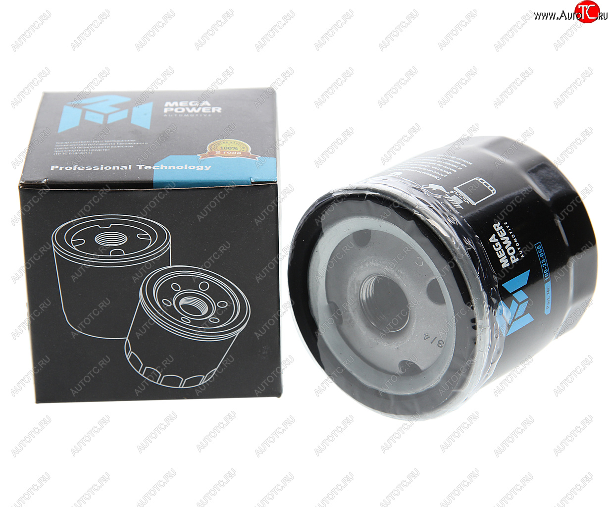 273 р. Фильтр масляный VW Golf (12-),Polo (12-) AUDI A3 (12-) SEAT Leon SKODA Octavia MEGAPOWER MEGAPOWER 100-23-056  с доставкой в г. Майкоп