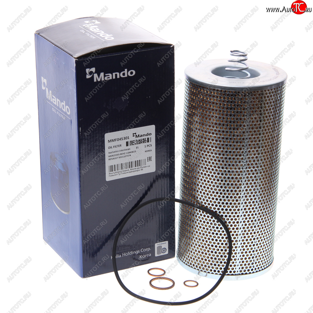 939 р. Фильтр масляный MERCEDES (дв.OM421,422,402,403) MAN M90 MANDO MANDO mmf045301  с доставкой в г. Майкоп