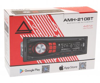 2 289 р. Магнитола автомобильная 1DIN AURA AURA amh-210bt AURA amh-210bt  с доставкой в г. Майкоп. Увеличить фотографию 3