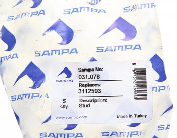 339 р. Шпилька колеса VOLVO переднего (78-14UNFх77) SAMPA SAMPA 031.078  с доставкой в г. Майкоп. Увеличить фотографию 3