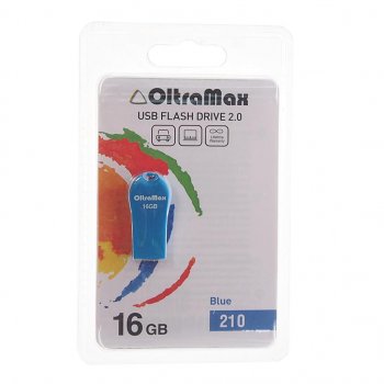 379 р. Карта памяти USB 16GB OLTRAMAX OLTRAMAX om-16gb-210-blue  с доставкой в г. Майкоп. Увеличить фотографию 1