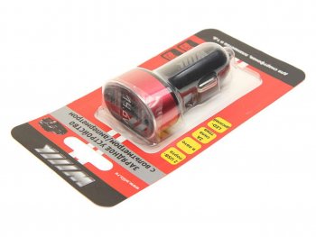 499 р. Устройство зарядное в прикуриватель 2USB 12-24V 2.1A с вольтметром WIIIX WIIIX ucc-2-25-vm WIIIX ucc-2-25-vm  с доставкой в г. Майкоп. Увеличить фотографию 2