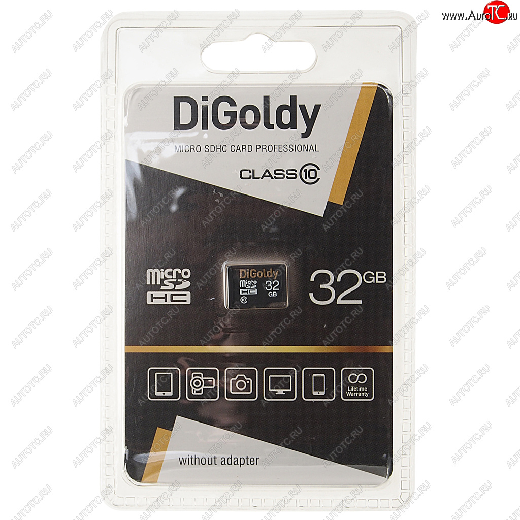 419 р. Карта памяти 32GB MicroSD class 10 DIGOLDY DIGOLDY dg0032gcsdhc10-wa-ad  с доставкой в г. Майкоп