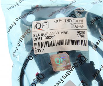 989 р. Датчик АБС HYUNDAI Santa Fe (12-) колеса заднего левого QUATTRO FRENI QUATTRO FRENI qf61f00289  с доставкой в г. Майкоп. Увеличить фотографию 2