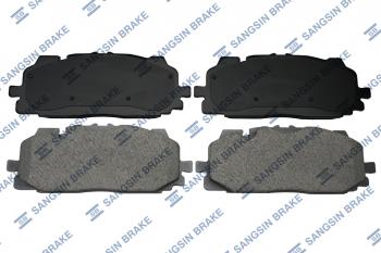 4 199 р. Колодки тормозные передние (4шт.) SANGSIN Audi A4 B9 дорестайлинг,седан (2016-2020)  с доставкой в г. Майкоп. Увеличить фотографию 2