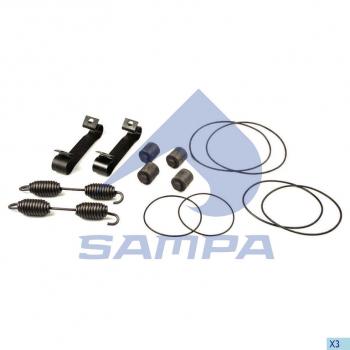 2 159 р. Ремкомплект BPW колодок тормозных (пружины,фиксаторы,ролики) SAMPA SAMPA 075.563  с доставкой в г. Майкоп. Увеличить фотографию 1