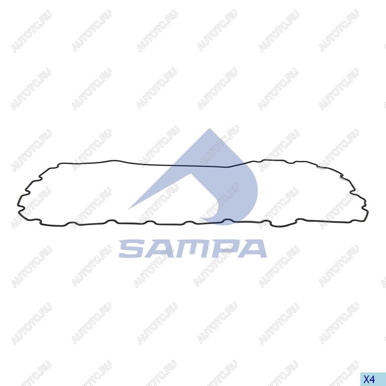1 129 р. Прокладка VOLVO FH крышки двигателя боковой SAMPA SAMPA 035.361  с доставкой в г. Майкоп