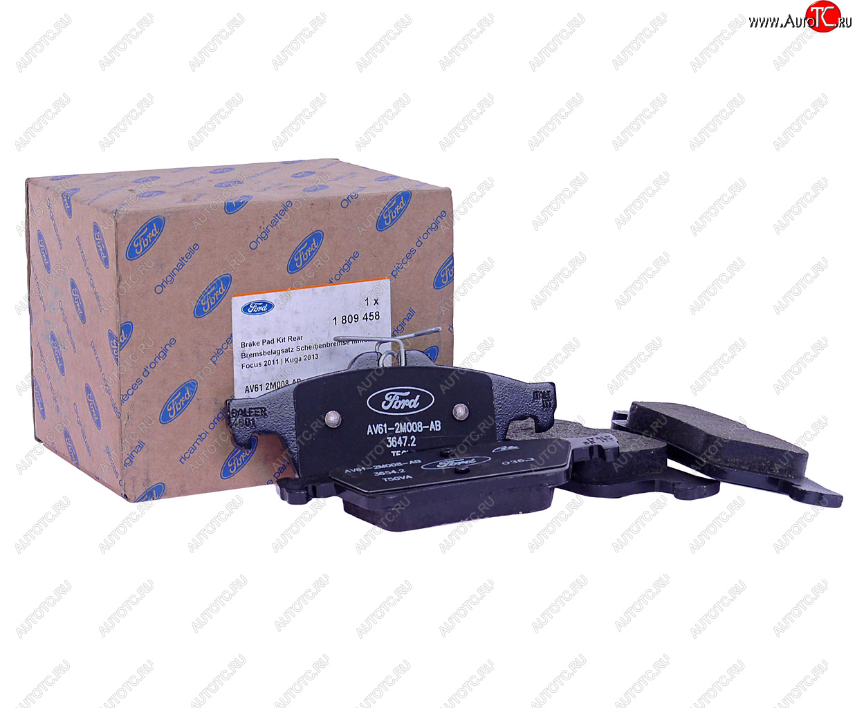 9 549 р. Колодки тормозные FORD Focus (11-) задние (4шт.) OE FORD 1809458  с доставкой в г. Майкоп