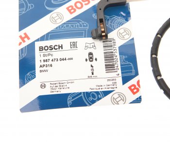 1 299 р. Датчик износа тормозных колодок BMW 7 (E65,E66) задний BOSCH BOSCH 1987473044  с доставкой в г. Майкоп. Увеличить фотографию 2