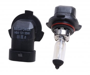 359 р. Лампа 12V HB4 55W P22d бокс (2шт.) Standart MEGAPOWER MEGAPOWER 370-33-043  с доставкой в г. Майкоп. Увеличить фотографию 2