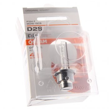 4 599 р. Лампа ксеноновая D2S 35W P32d-2 4100K 85V 3200лм блистер (1шт.) Original OSRAM OSRAM 66240-scb   с доставкой в г. Майкоп. Увеличить фотографию 1