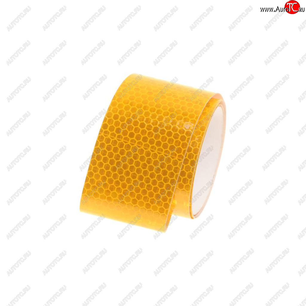 105 р. Лента светоотражающая желтая (1м) микропризма NO NAME 0678650747(45м рулон)  с доставкой в г. Майкоп