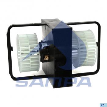 6 199 р. Мотор отопителя MAN MERCEDES VOLVO с крыльчаткой SAMPA SAMPA 023.069  с доставкой в г. Майкоп. Увеличить фотографию 1