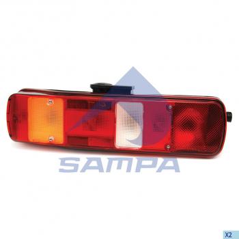 5 299 р. Фонарь задний VOLVO FH,FM правый (АМР-разъем боковой) SAMPA SAMPA 035.163  с доставкой в г. Майкоп. Увеличить фотографию 1
