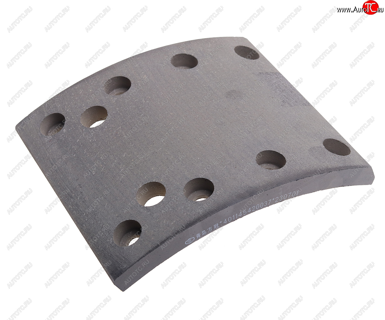 499 р. Накладка тормозной колодки SITRAK HOWO передней (длинная) OE SITRAK wg9100440028  с доставкой в г. Майкоп