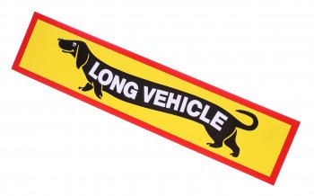 122 р. Наклейка-знак виниловая Long Vehicle такса NO NAME ж11102  с доставкой в г. Майкоп. Увеличить фотографию 1