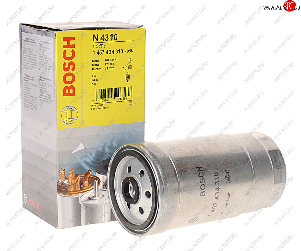 1 159 р. Фильтр топливный УАЗ тонкой очистки (дв.IVECO) BOSCH BOSCH 1457434310  с доставкой в г. Майкоп