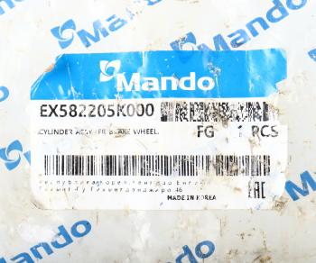 6 699 р. Цилиндр тормозной передний HYUNDAI County левый (вниз) MANDO MANDO ex582205k000  с доставкой в г. Майкоп. Увеличить фотографию 4
