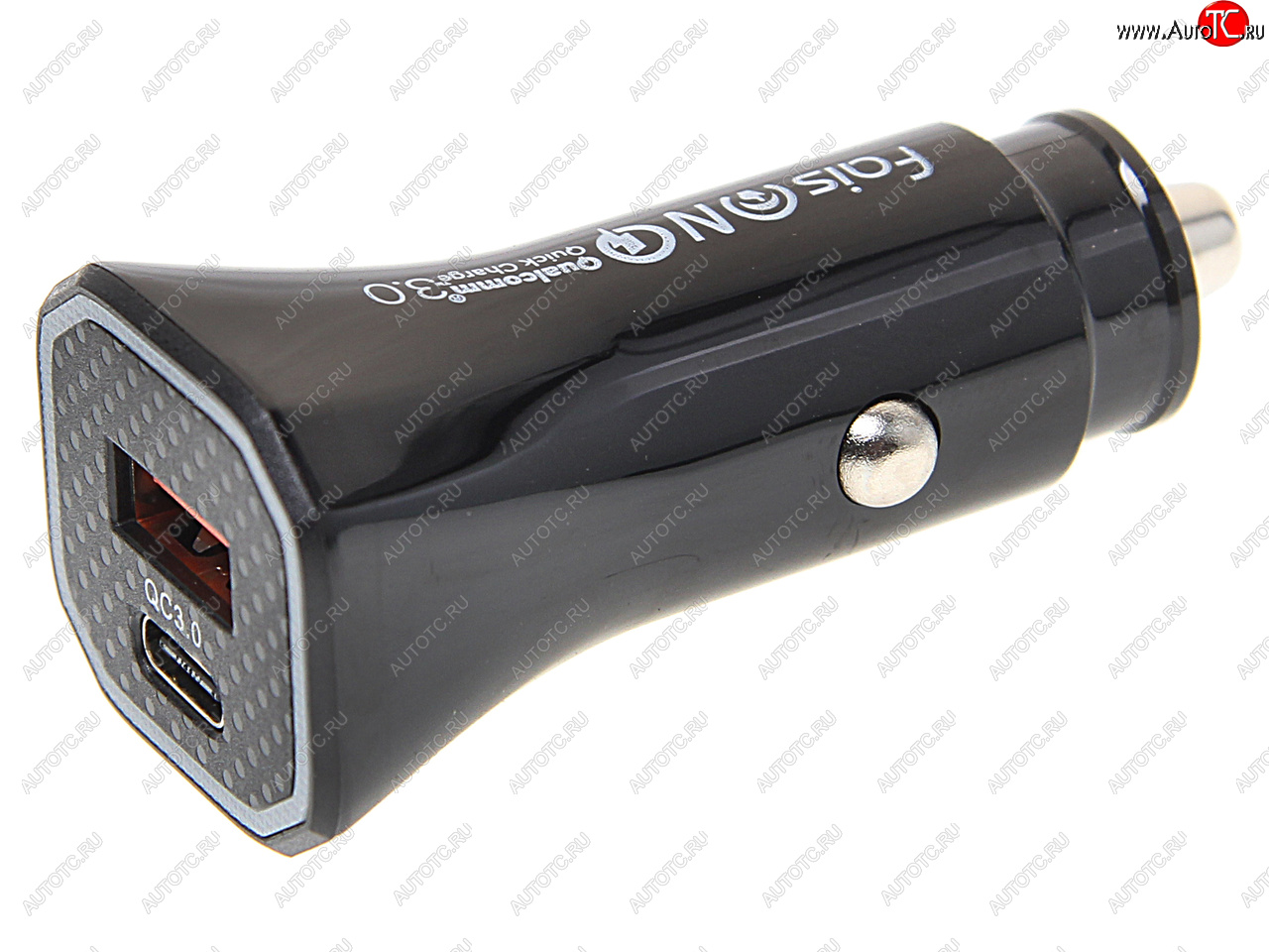 499 р. Устройство зарядное в прикуриватель 1USB + 1 Type C 12V FAISON FAISON a11 black FAISON a11 black  с доставкой в г. Майкоп
