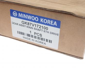 9 349 р. Шестерня КПП HYUNDAI HD120 (KH10) вала вторичного 6-й передачи MINWOO MINWOO gk87v-172100  с доставкой в г. Майкоп. Увеличить фотографию 3