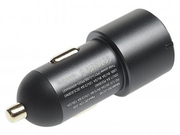 2 299 р. Устройство зарядное в прикуриватель 1USB + 2 Type C 12V черное XO XO cc45 black  с доставкой в г. Майкоп. Увеличить фотографию 2