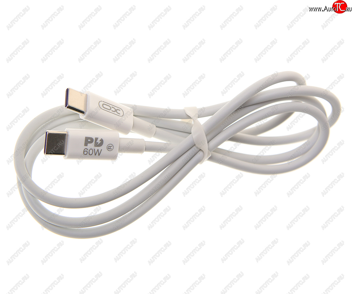 319 р. Кабель USB Type C-USB Type C 1м белый XO XO nb-q190a white  с доставкой в г. Майкоп