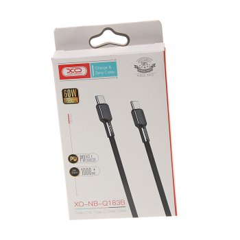 349 р. Кабель USB Type C-USB Type C 1м черный XO XO nb183b black  с доставкой в г. Майкоп. Увеличить фотографию 2