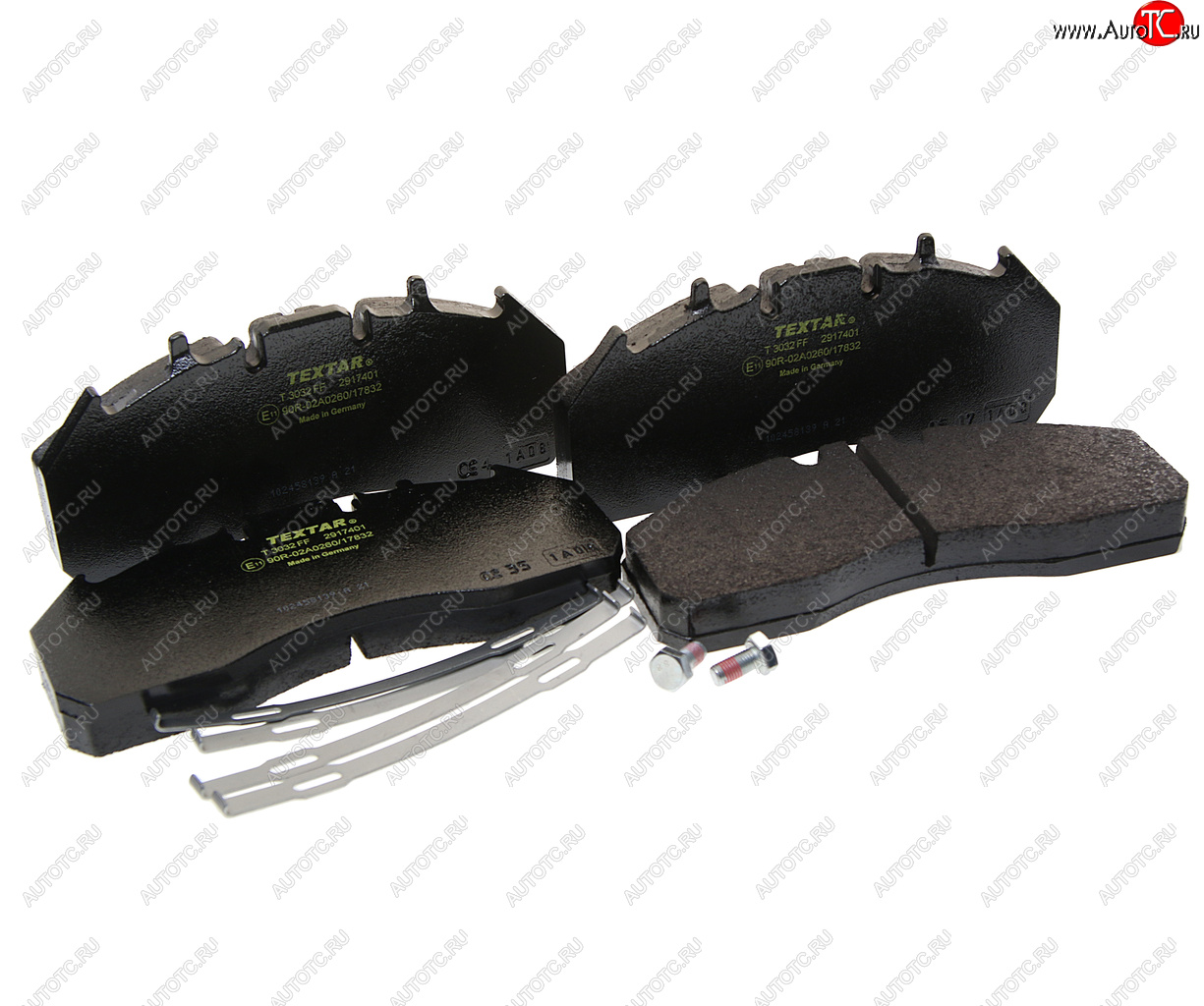 17 399 р. Колодки тормозные VOLVO RENAULT дисковые (249x110x29) (4шт.) TEXTAR TEXTAR 2917401  с доставкой в г. Майкоп