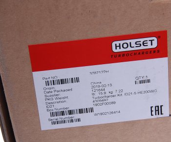 35 999 р. Турбокомпрессор CUMMINS ISF 2.8 ЕВРО-4 модель HE200WG HOLSET HOLSET 3787122h HOLSET 3787122h  с доставкой в г. Майкоп. Увеличить фотографию 7